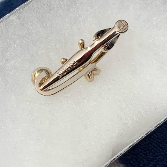 SWANK Vintage Gold Tone Bowling Tie Clip - Picture 2 of 8